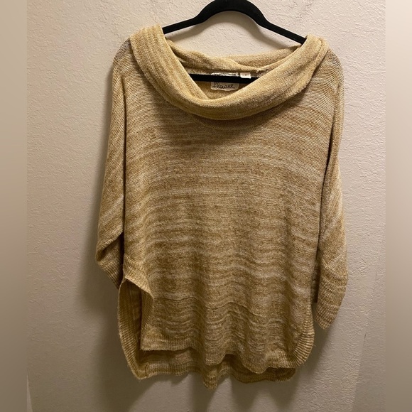 Anthropologie Field Flower Cowl Neck Tunic Sweater Size M - Picture 2 of 9